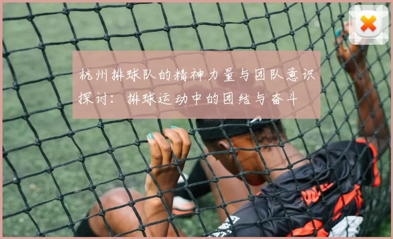 杭州排球队的精神力量与团队意识探讨：排球运动中的团结与奋斗